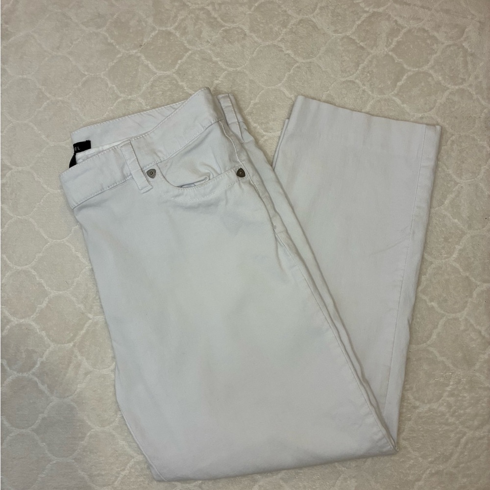 Zac & Rachel Men's White Straight Jeans
